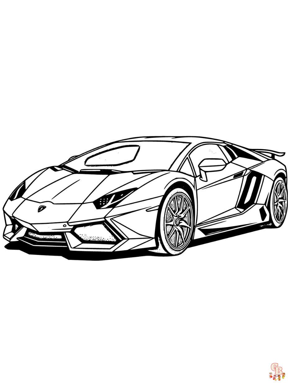 Lamborghini coloring pages