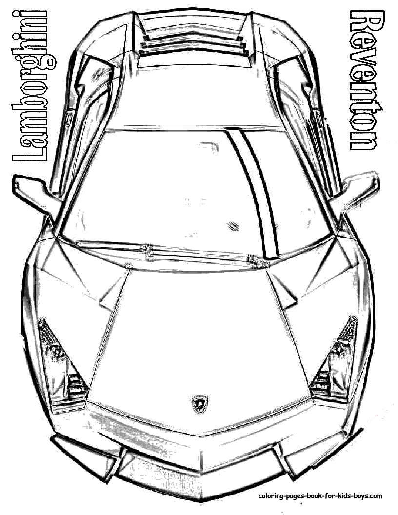 Lamborghini coloring pages printable