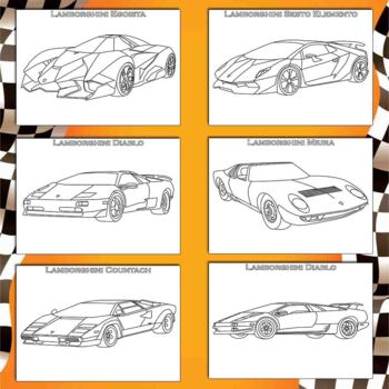 Lamborghini cars coloring pages printable coloring sheets x inches