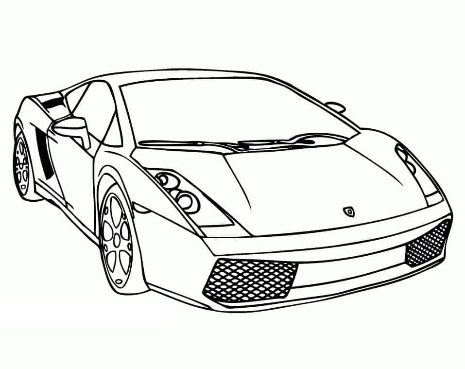 Lamborghini coloring page