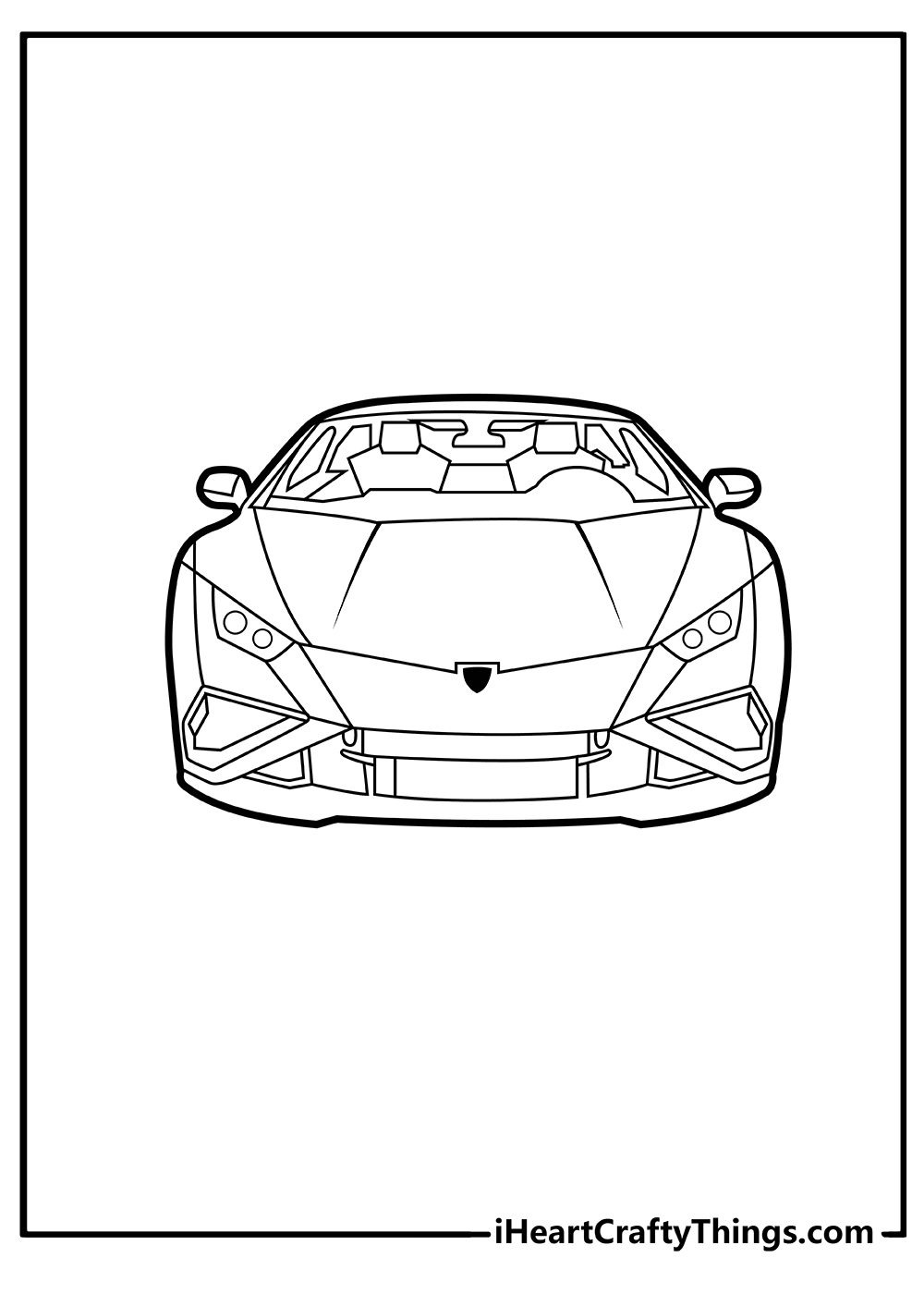 Lamborghini coloring pages free printables