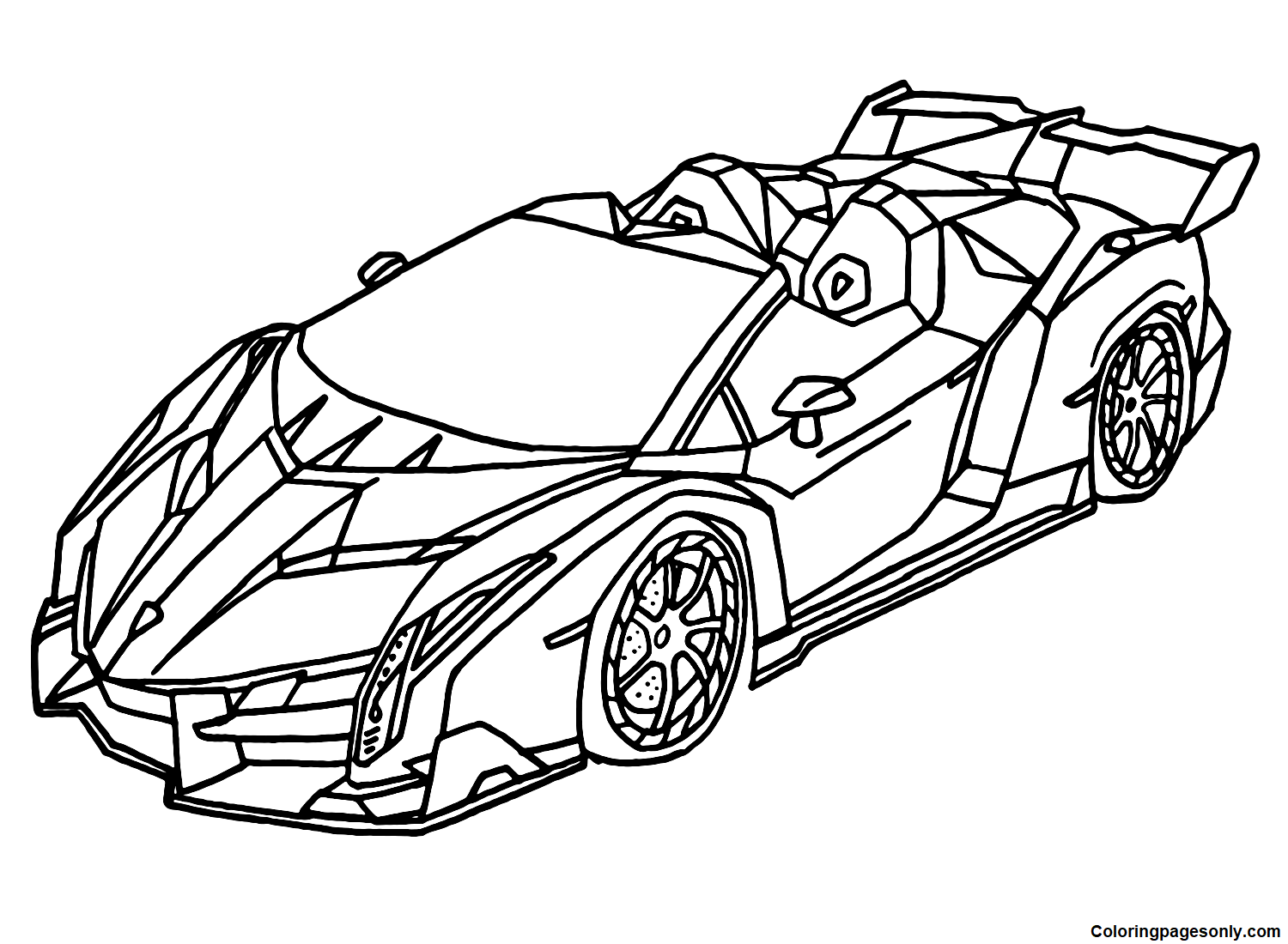 Lamborghini coloring pages