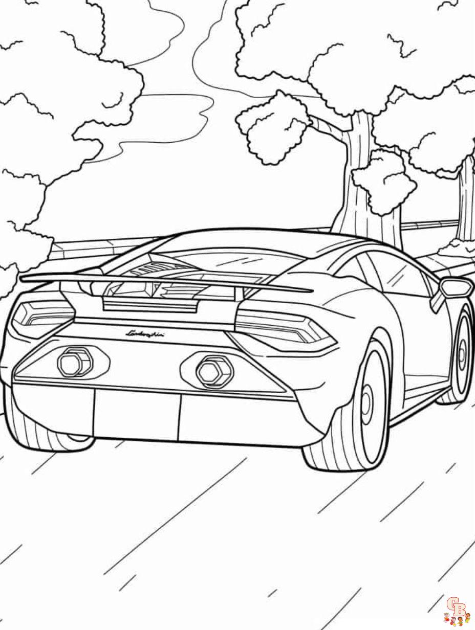 Lamborghini coloring pages