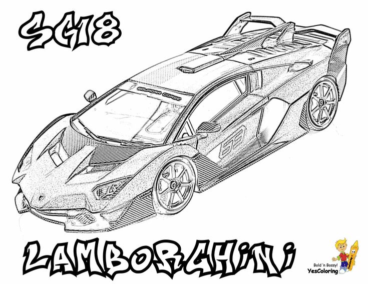 Printable colouring lamborghini cars coloring pages truck coloring pages sports coloring pages