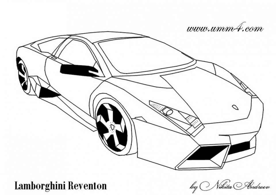 Get this printable lamborghini coloring pages online