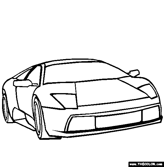 Supercars and prototype cars online coloring pages