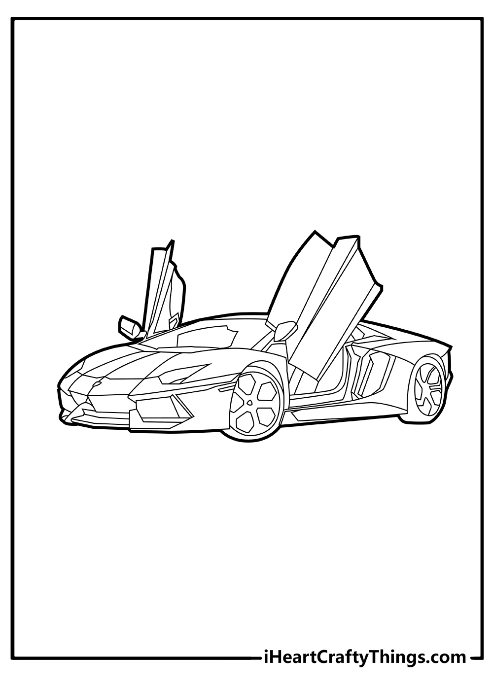 Lamborghini coloring pages free printables