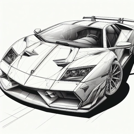 Lamborghini diablo coloring pages