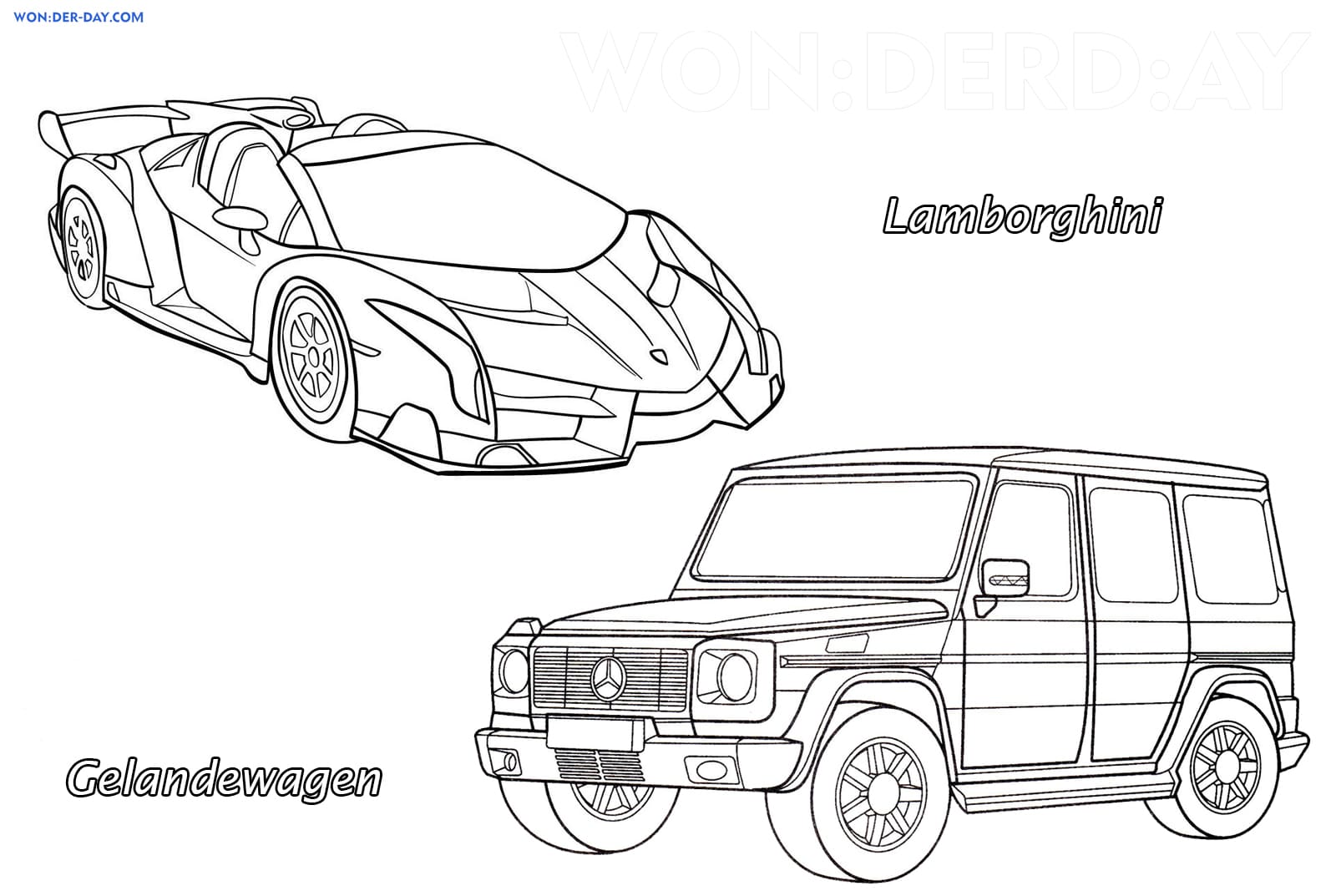 Lamborghini coloring pages