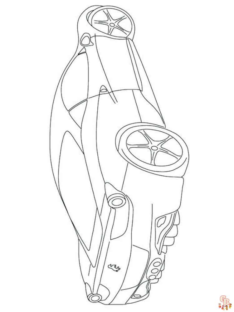 Printable ferrari coloring pages for kids
