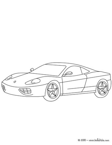 Ferrari modena coloring pages