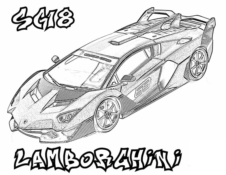 Lamborghini coloring pages