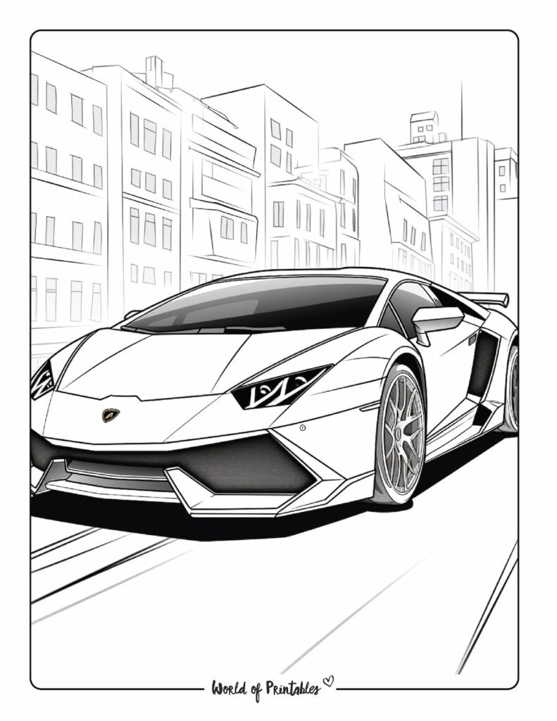 Car coloring pages