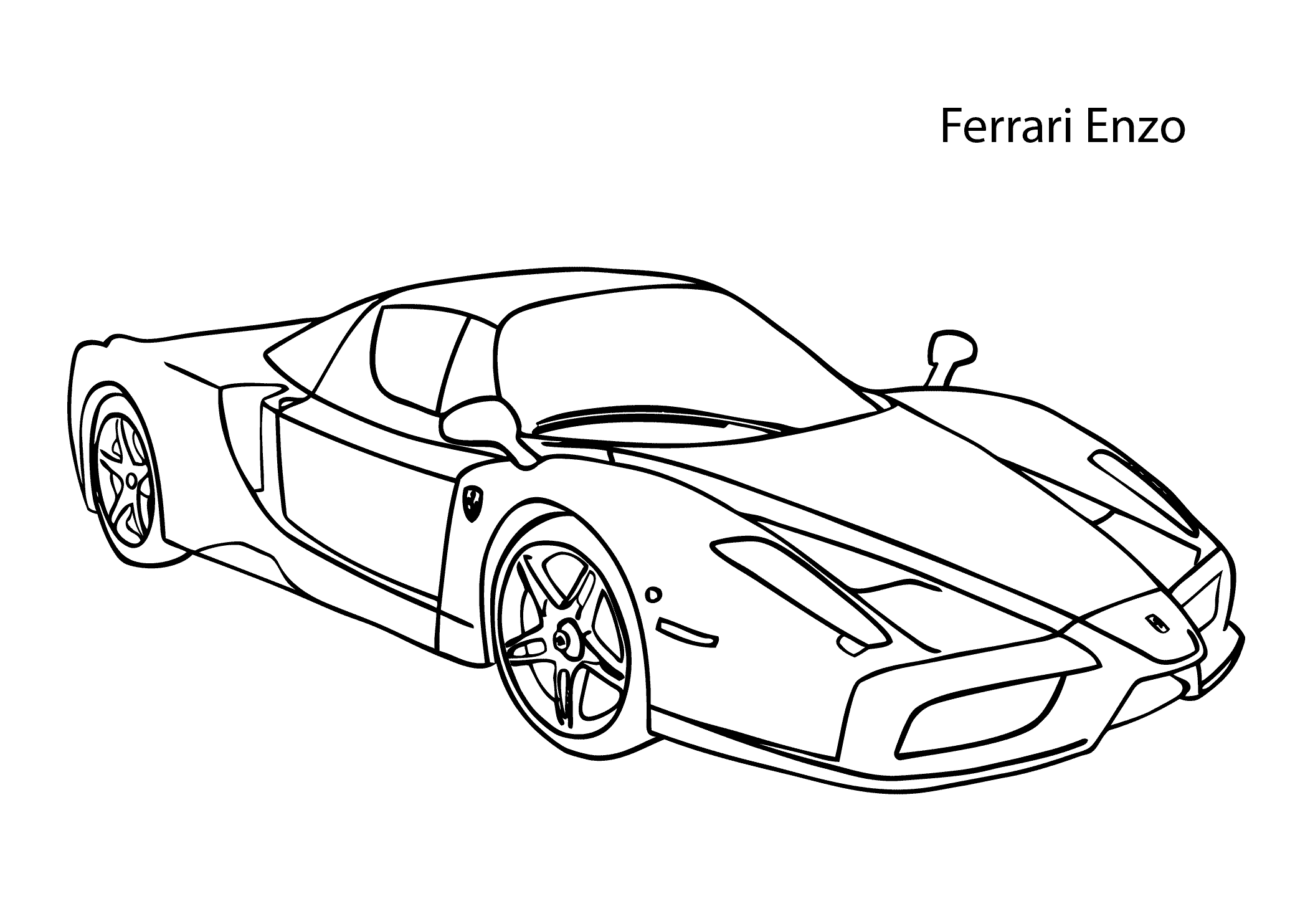 Free printable ferrari coloring pages pdf