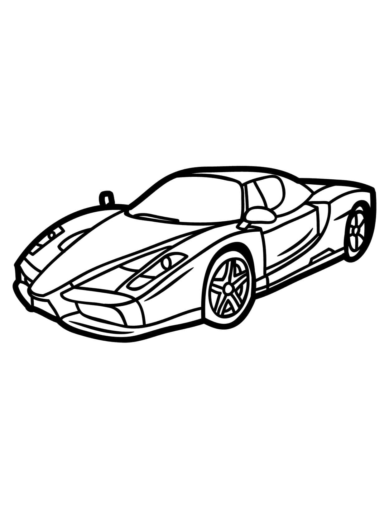 Car coloring pages for adults and kids