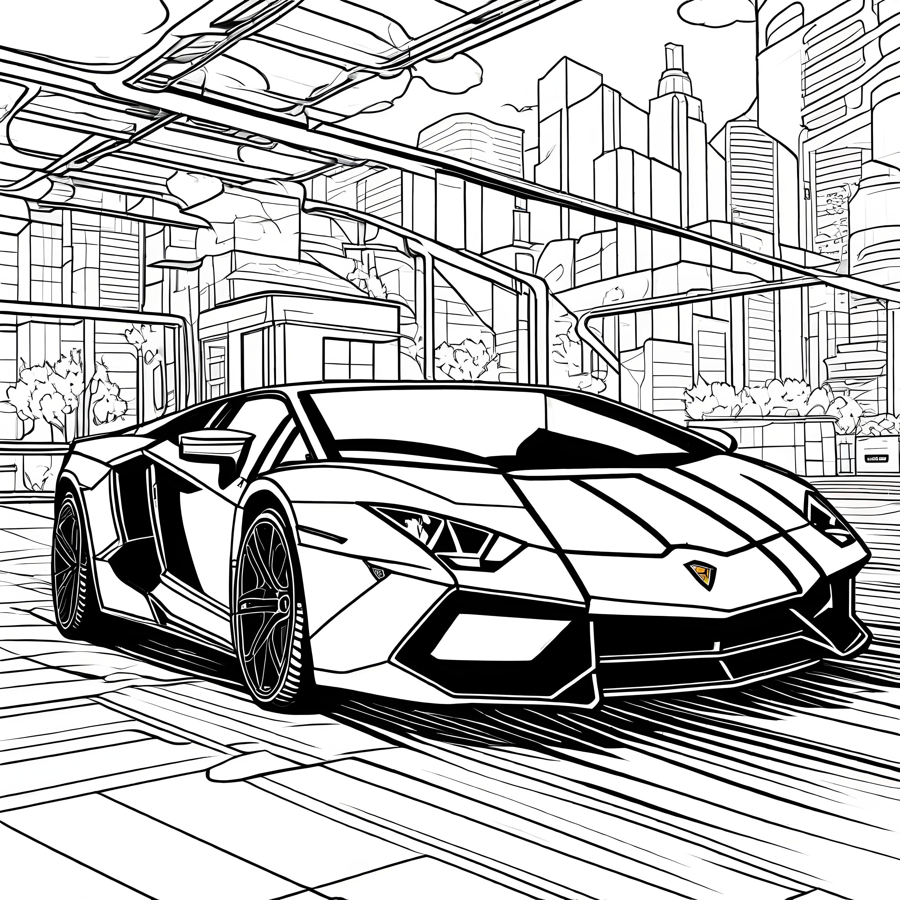 Super cars coloring lamborghini ferrari bugatti porsche pages