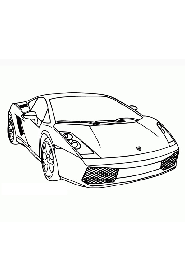 Coloring pages free printable lamborghini coloring page for kids