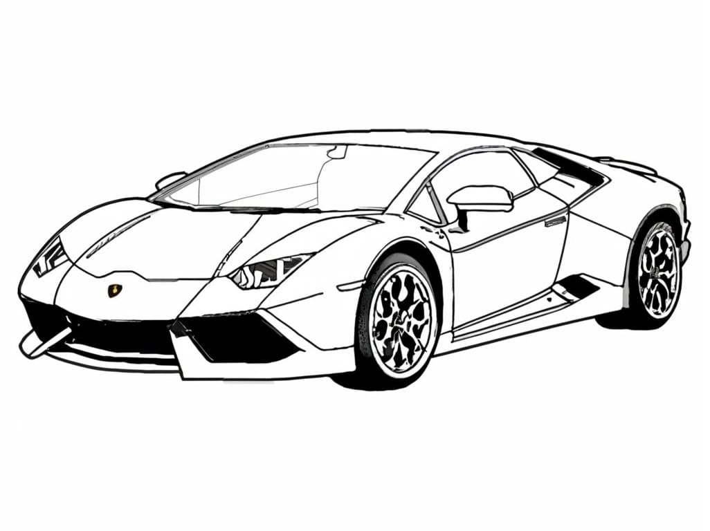 Lamborghini coloring pages