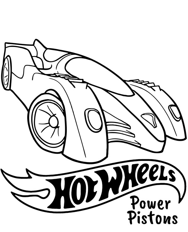 Hot wheels coloring pages