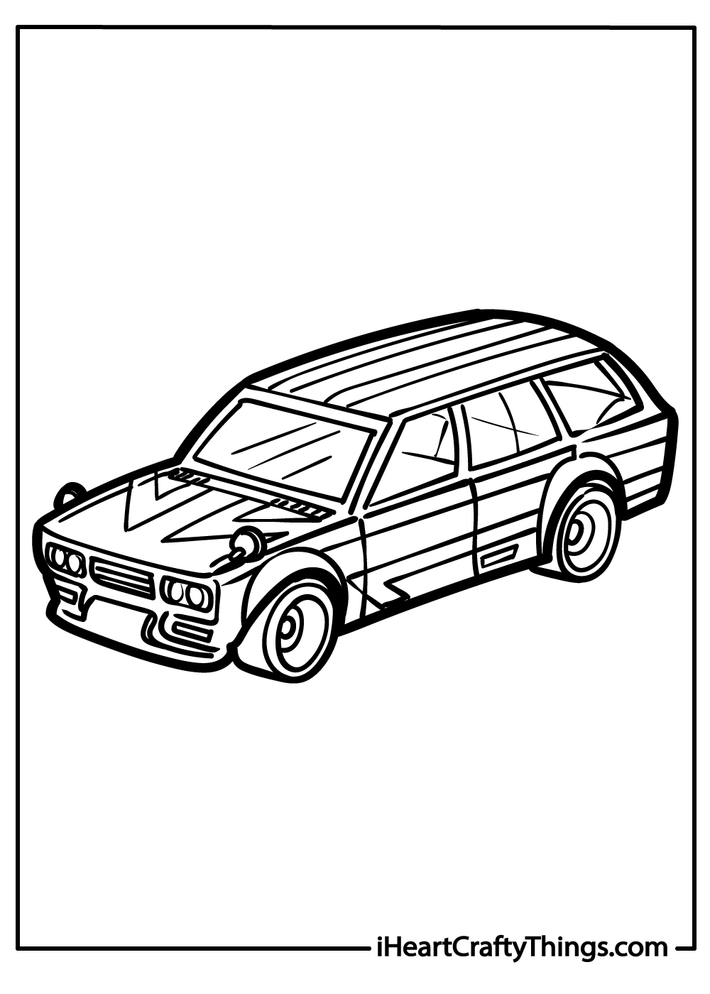 Hot wheels coloring pages free printables