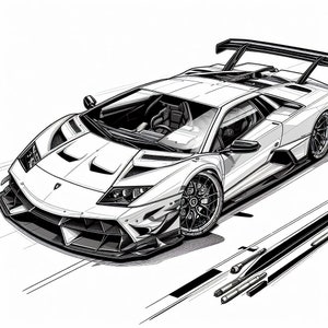 Lamborghini coloring