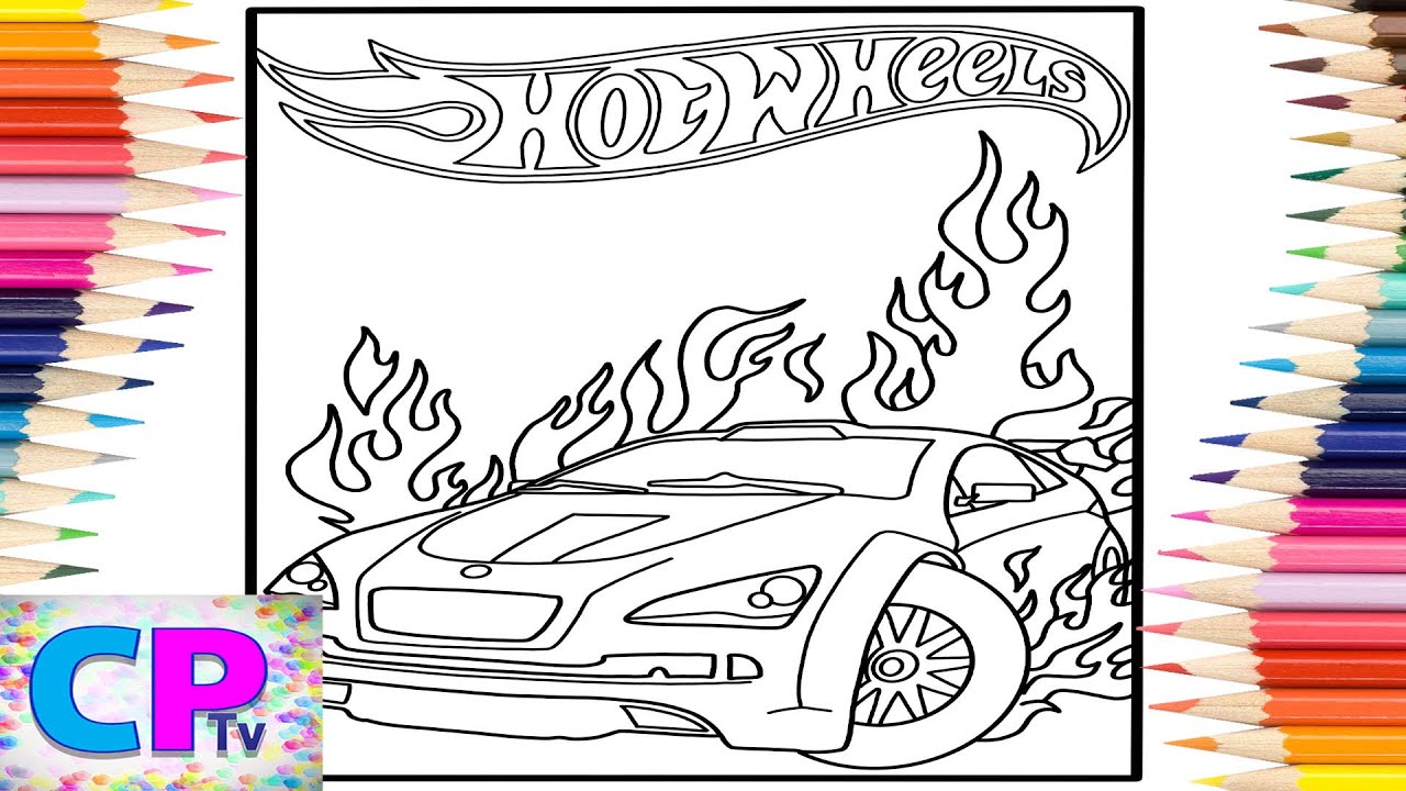 Hot wheels speed car coloring pageshot wheels coloring pagesdefqwop