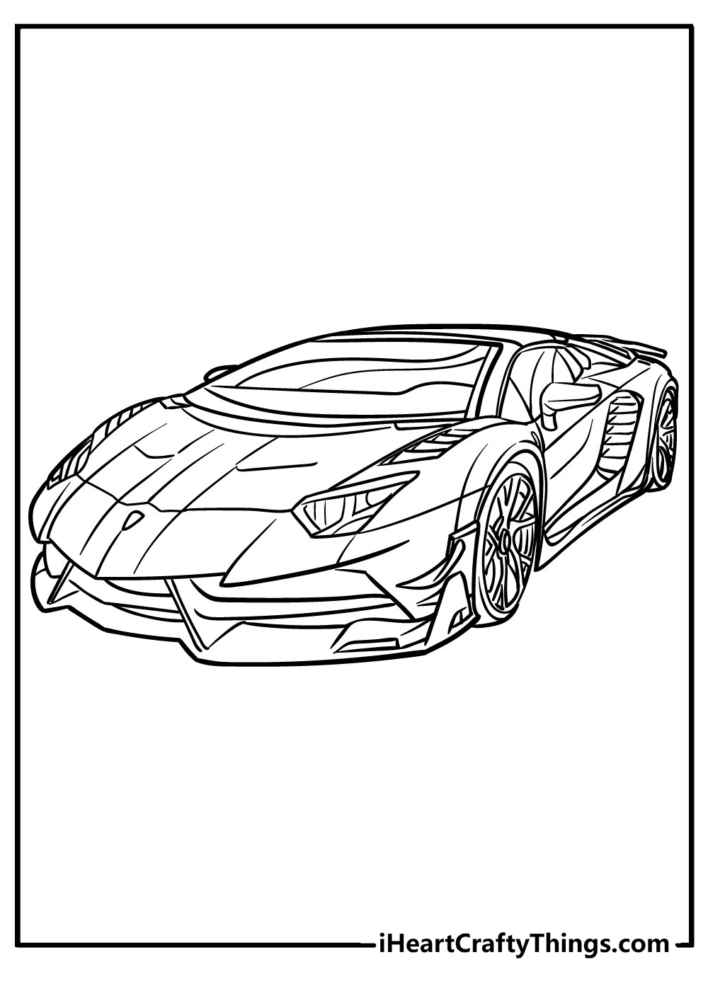 Super cars coloring pages free printables