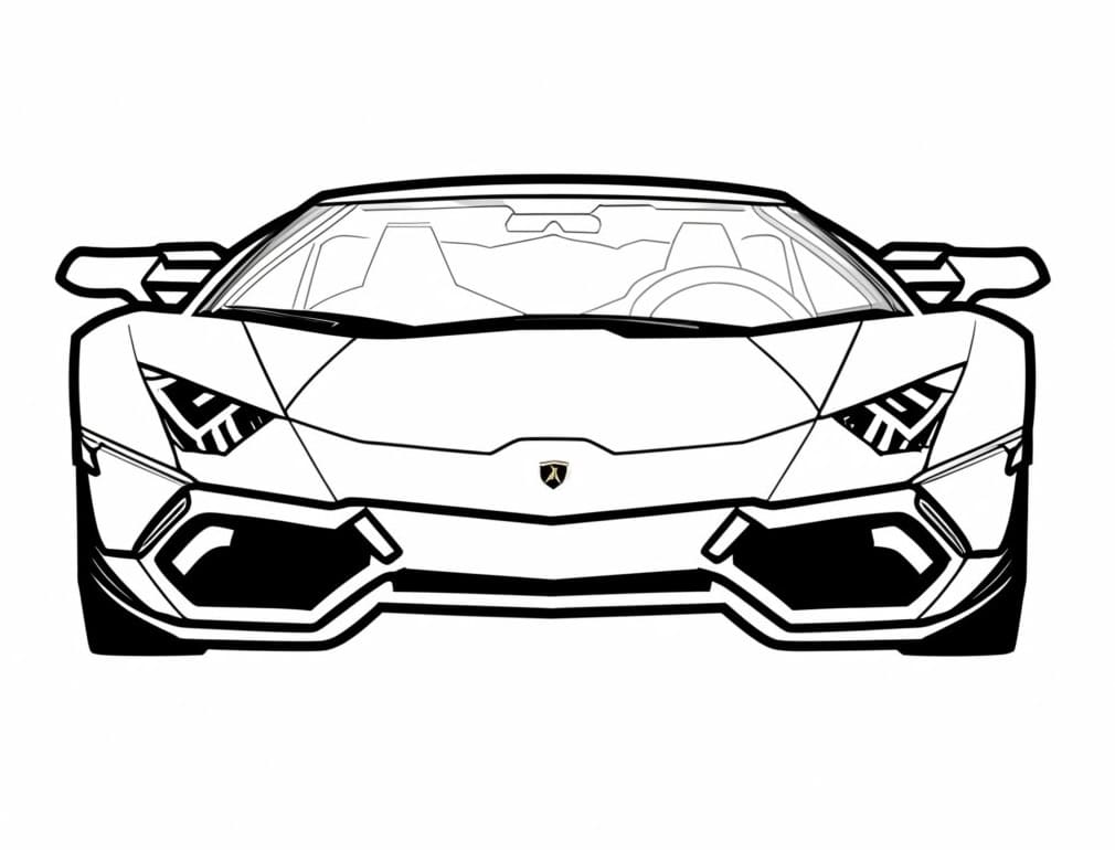 Lamborghini coloring pages