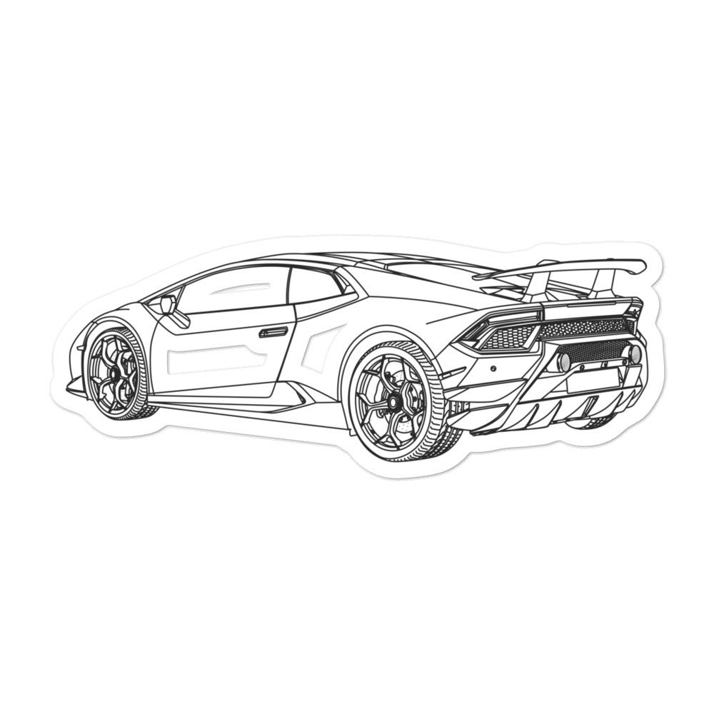 Lamborghini huracãn performante rtq sticker â artlines design