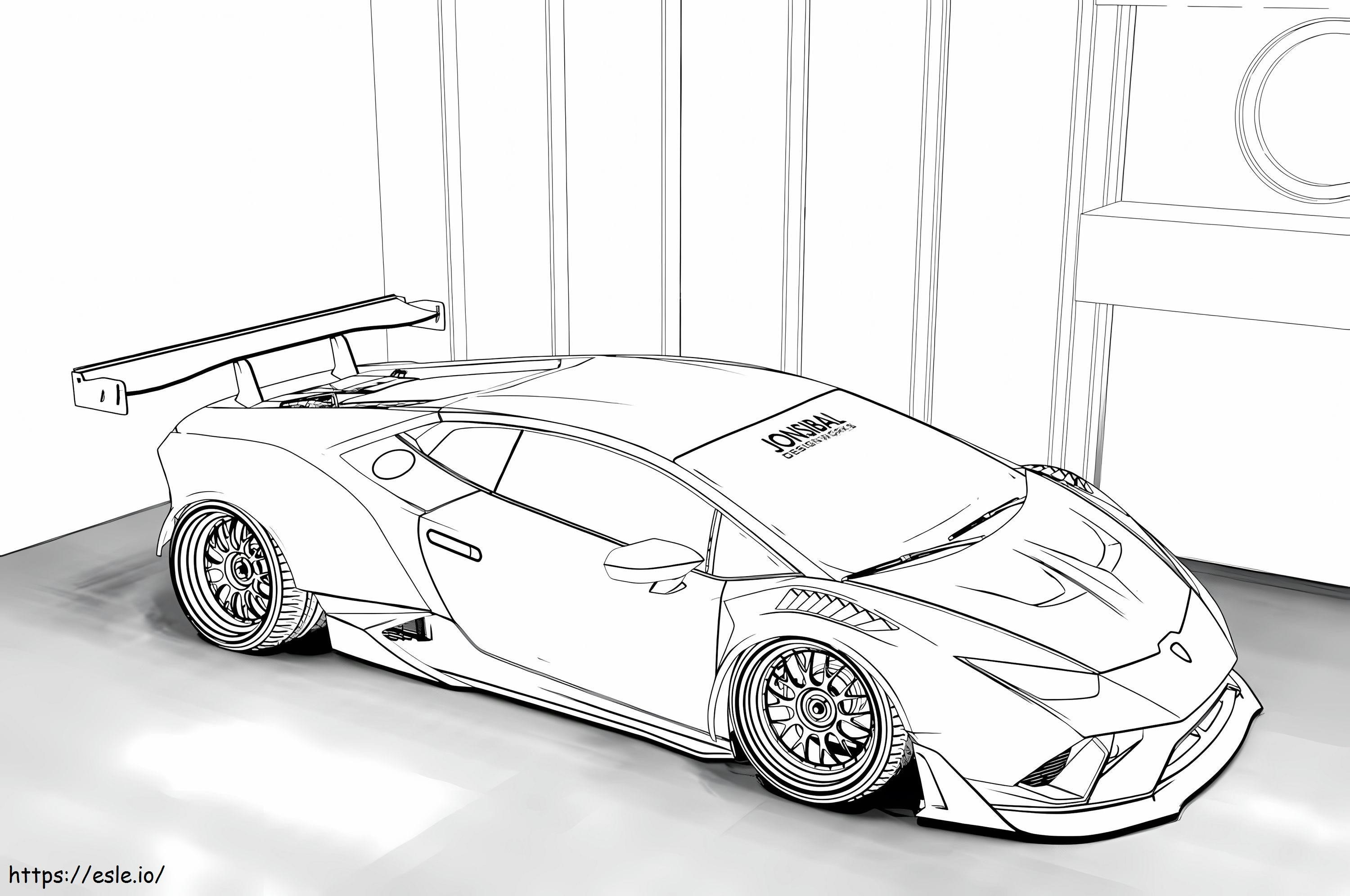 Lamborghini x coloring page