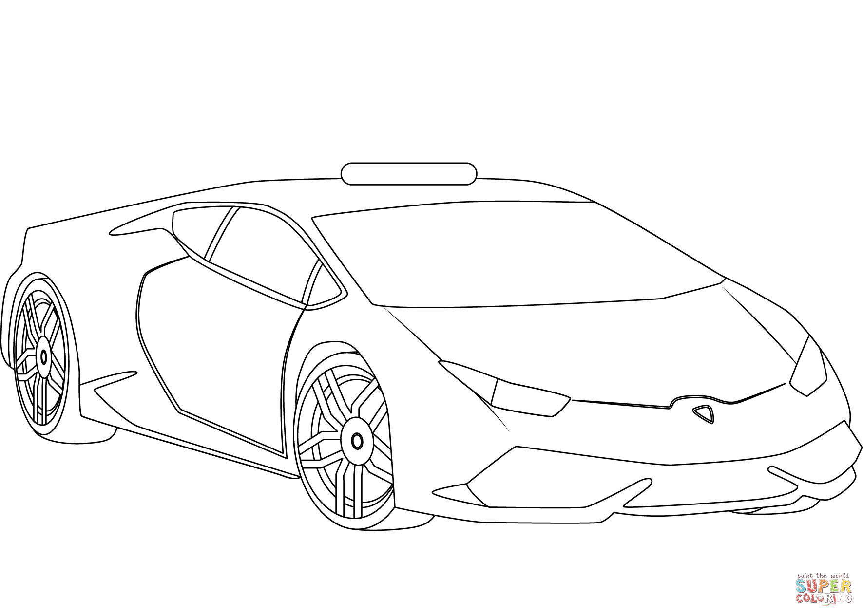 Lamborghini police car coloring page free printable coloring pages