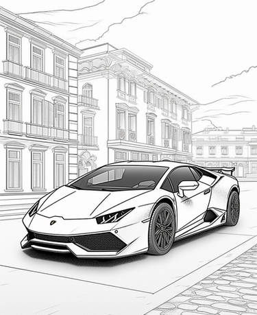 Cars coloring pages in premium quality by coloringbooksart on