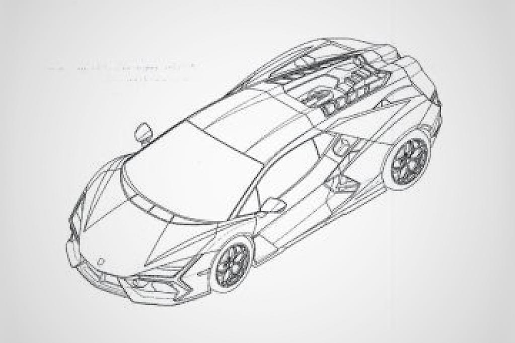 Lamborghini aventador successor leaked in design patent