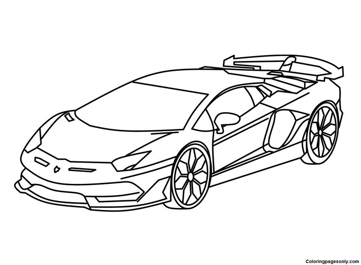 Lamborghini coloring pages