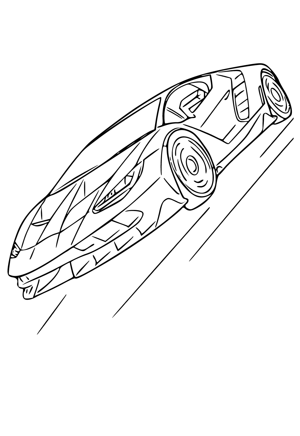 Free printable lamborghini speed coloring page for adults and kids