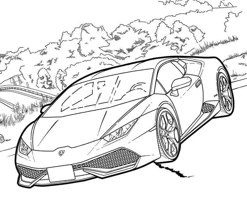 Lamborghini coloring pages