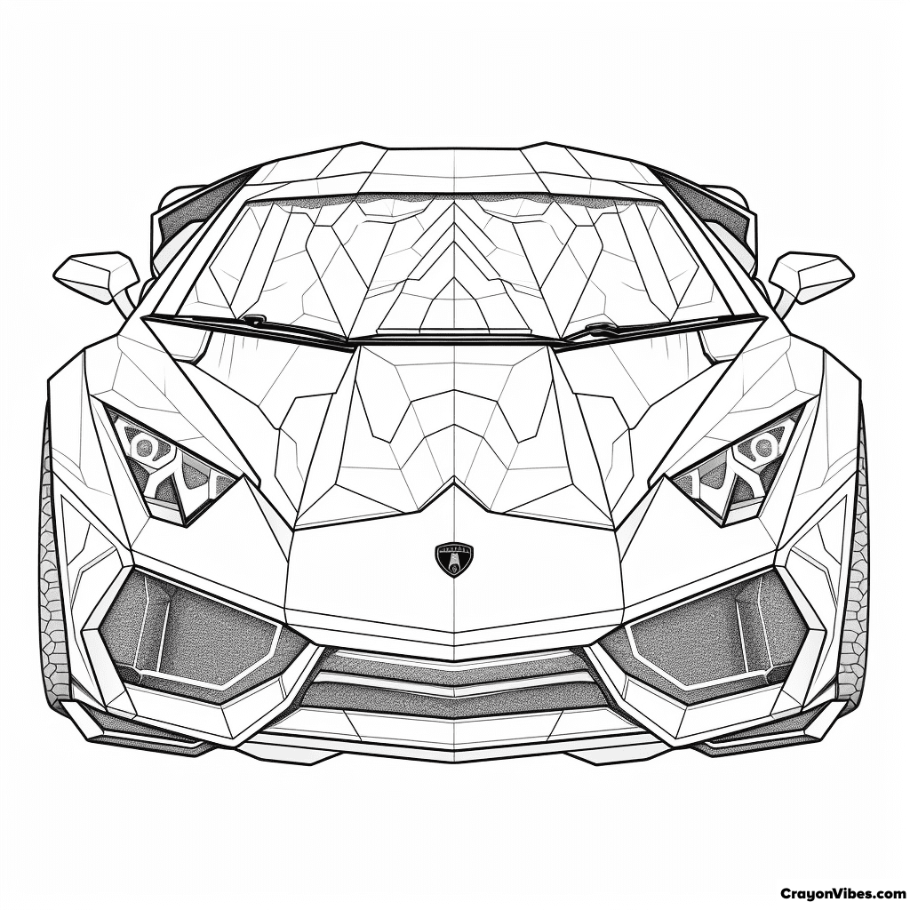 Lamborghini coloring pages free printables for kids and adults