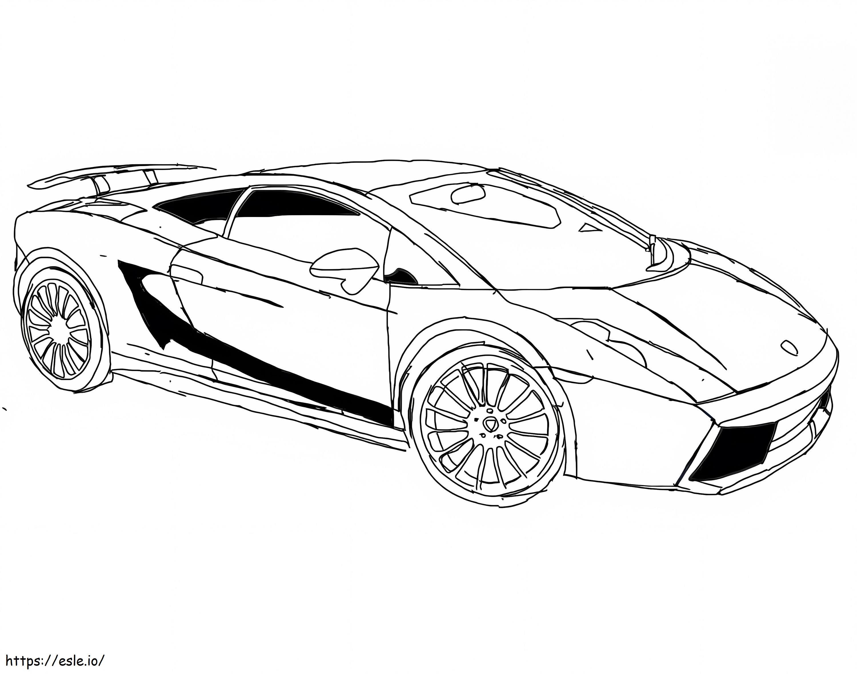 Lamborghini coloring page