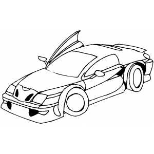 Lamborghini diablo sport car coloring sheet