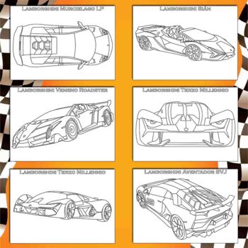 Lamborghini cars coloring pages printable coloring sheets x inches