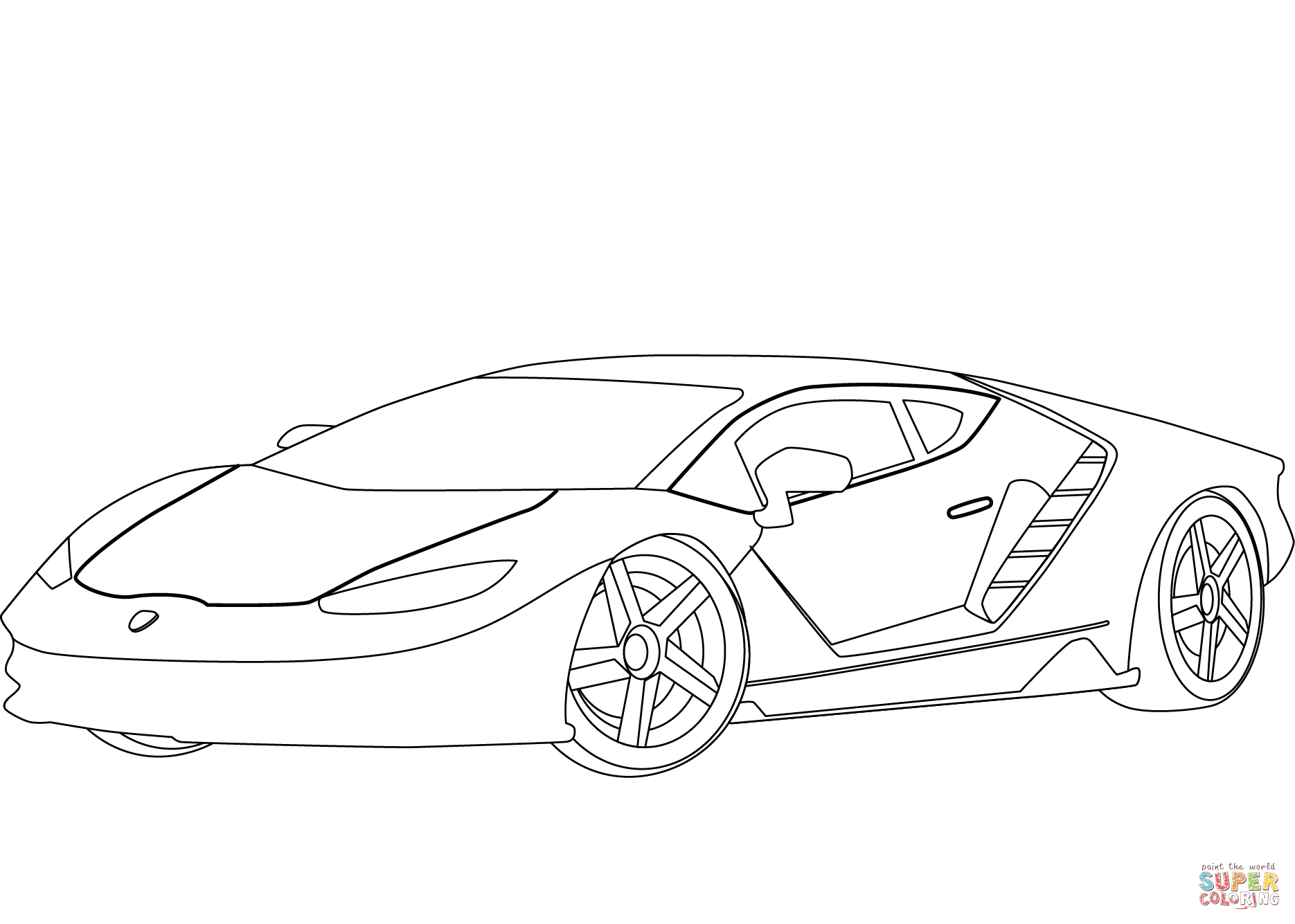 Lamborghini centenario coloring page free printable coloring pages