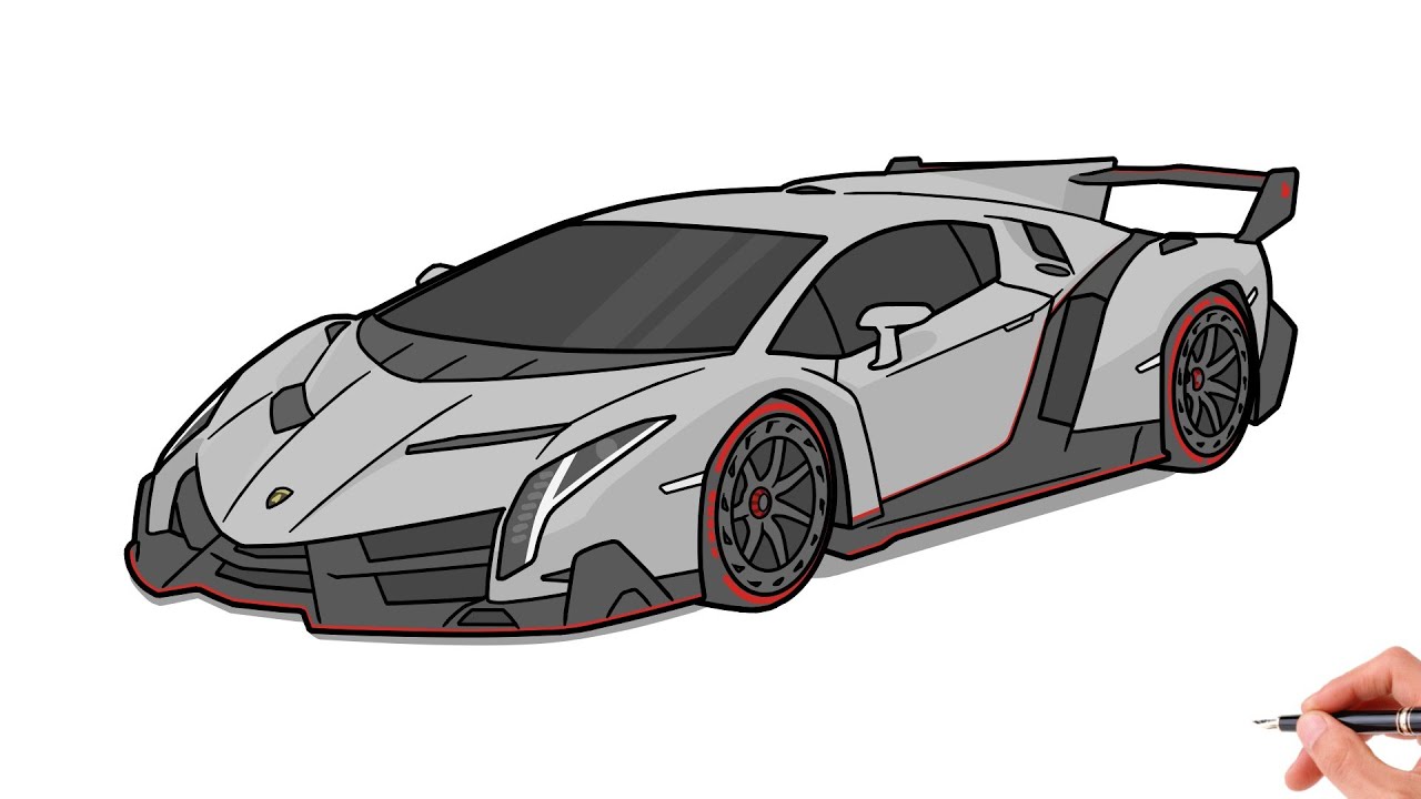 How to draw a laborghini veneno drawing labo veneno sports car