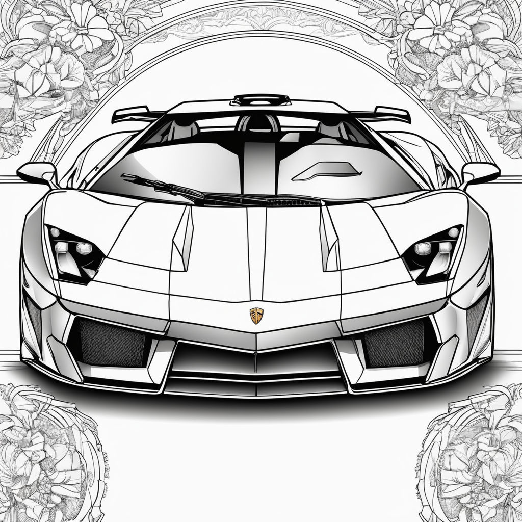 Lamborghini made in pencil