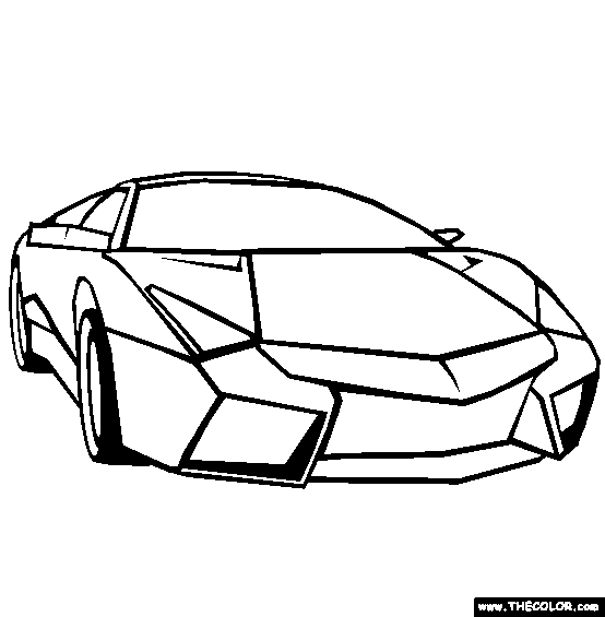 Supercars and prototype cars online coloring pages