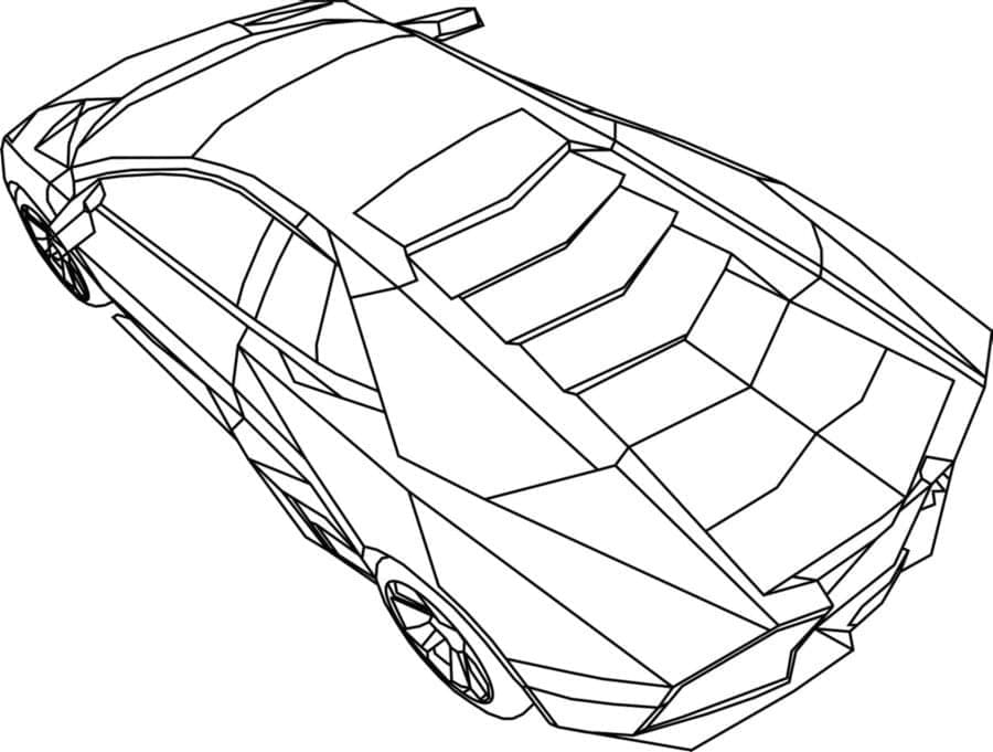 Awesome lamborghini coloring page