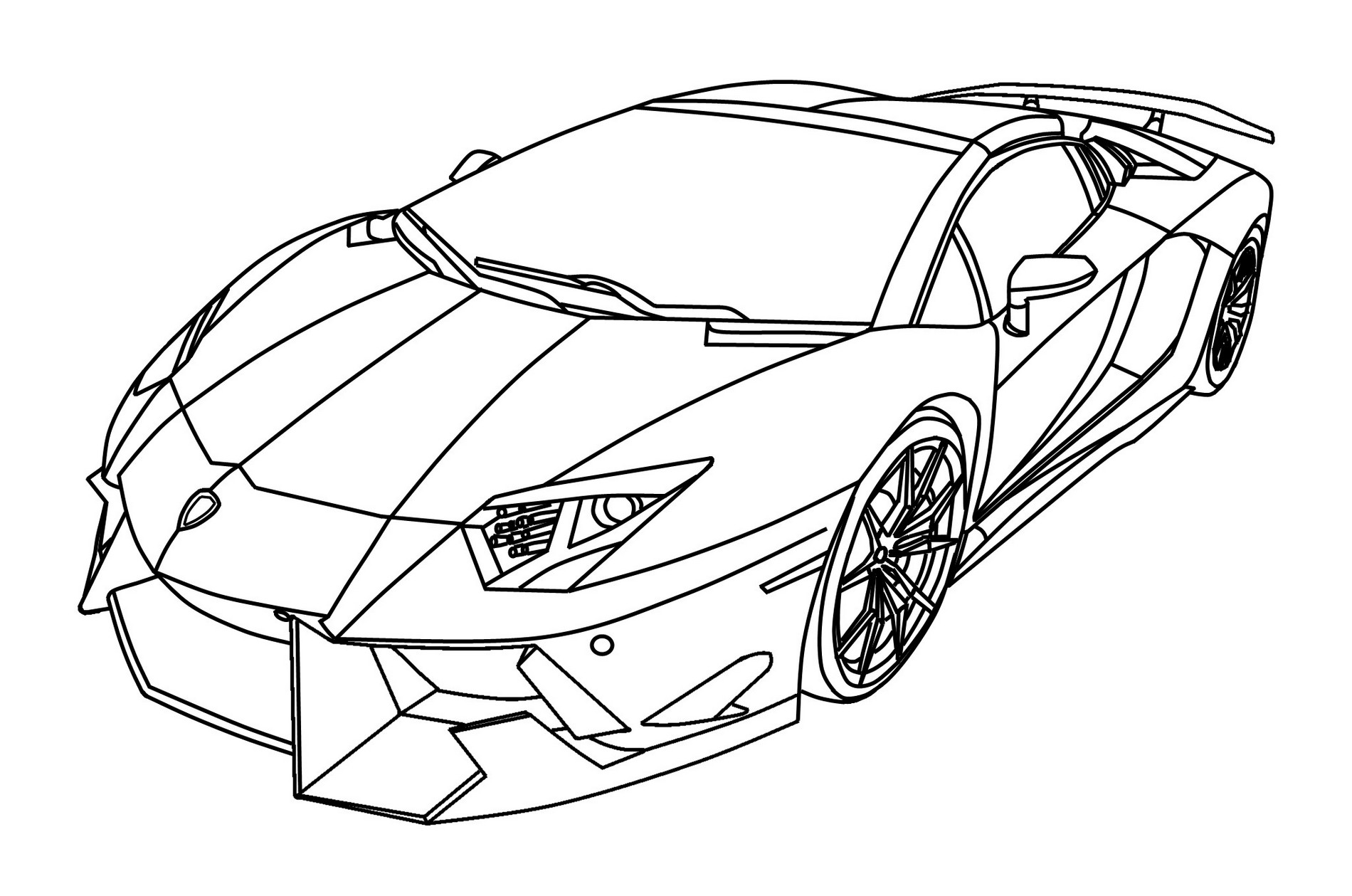 Lamborghini coloring pages