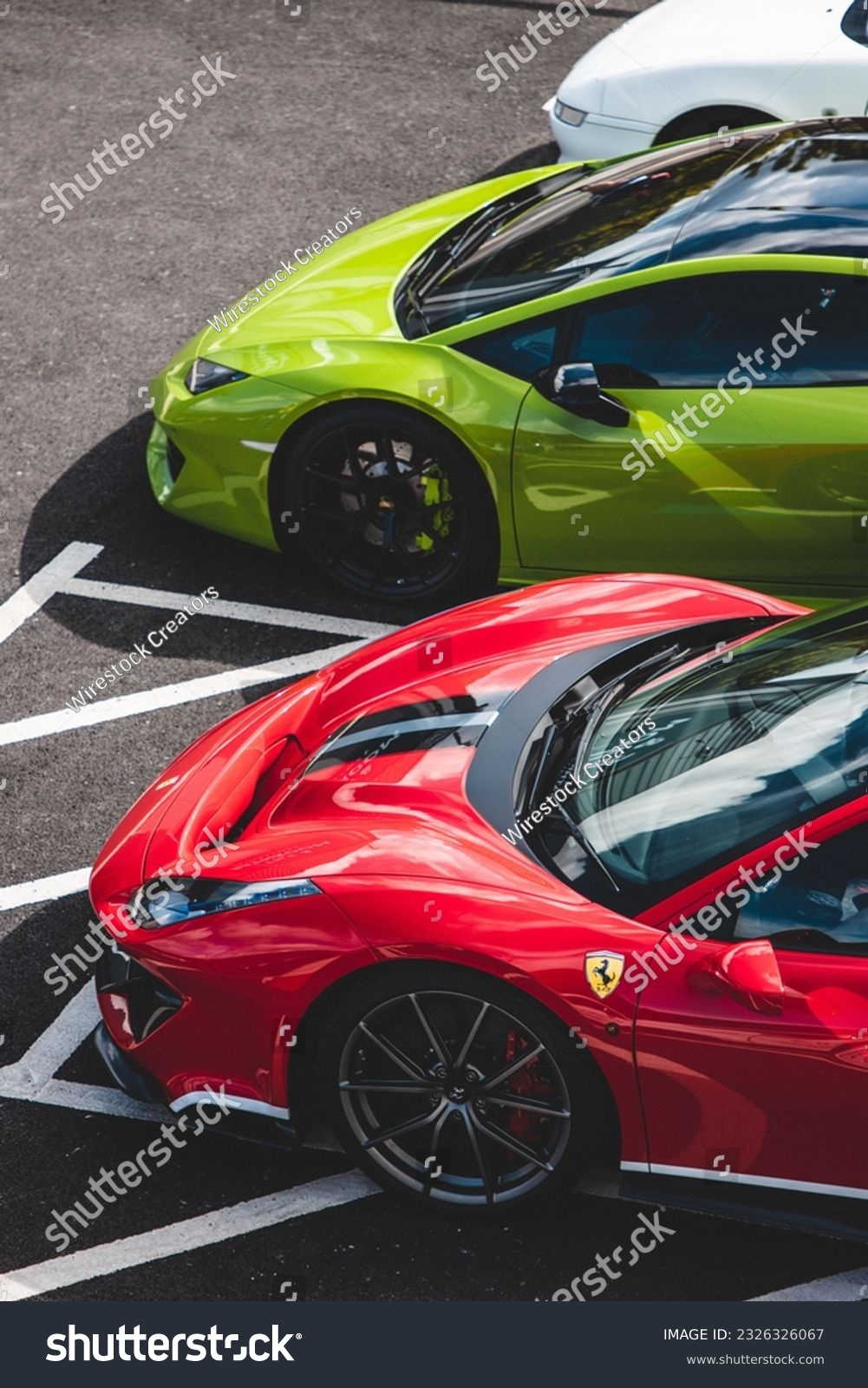 Ferrari lamborghini stock photos