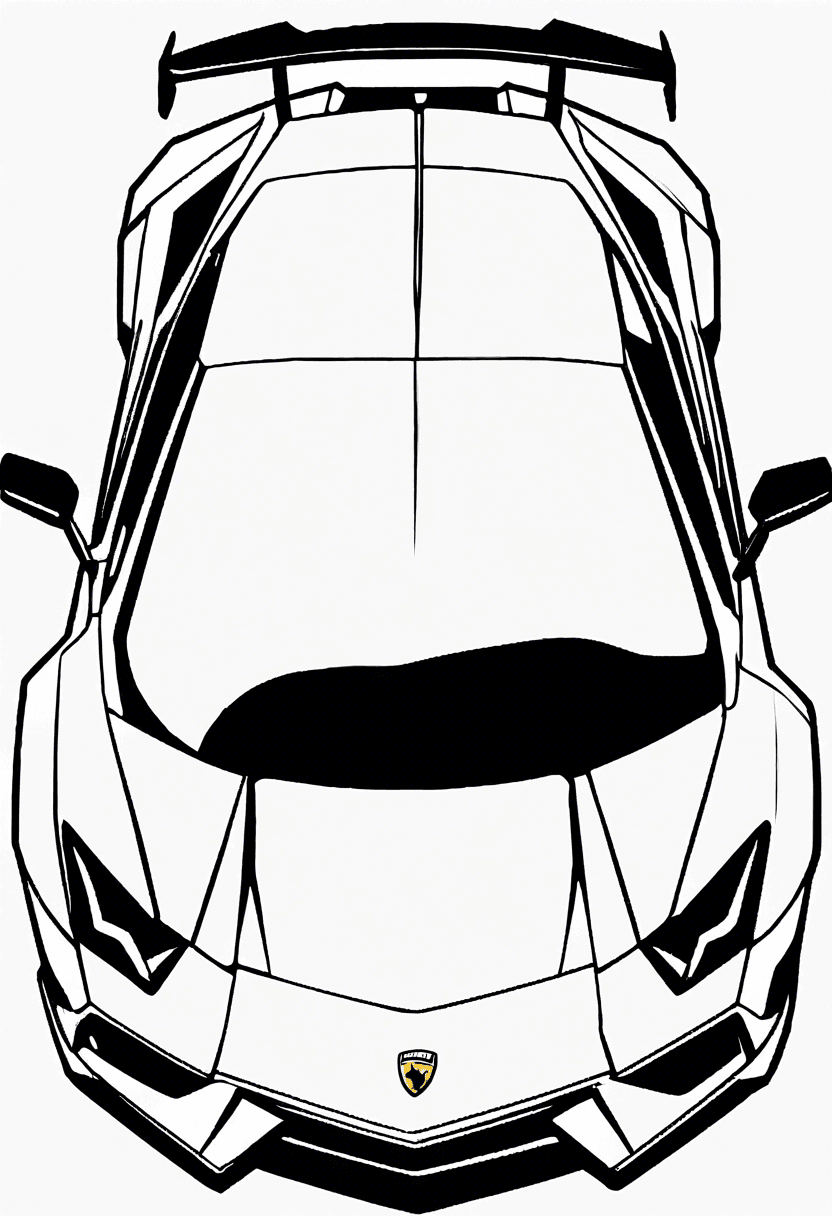 Lamborghini coloring pages