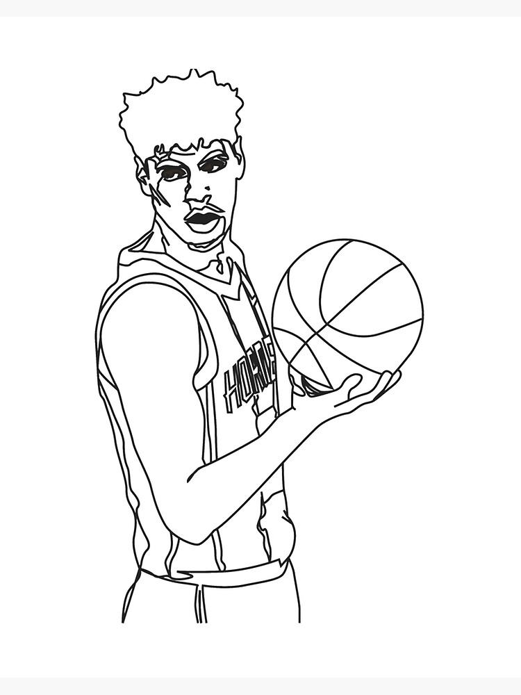 Lamelo ball charlotte art board print for sale by luciemaven