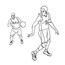 Basketball coloring pages free online games videos for kids reading learning kids crafts and activities daily kids news drawing for kids